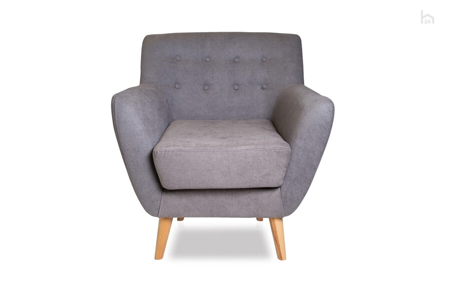  Мягкое кресло Aspen M28-1S Микровелюр Candy Grey (серый) - фото товара 2 из 3