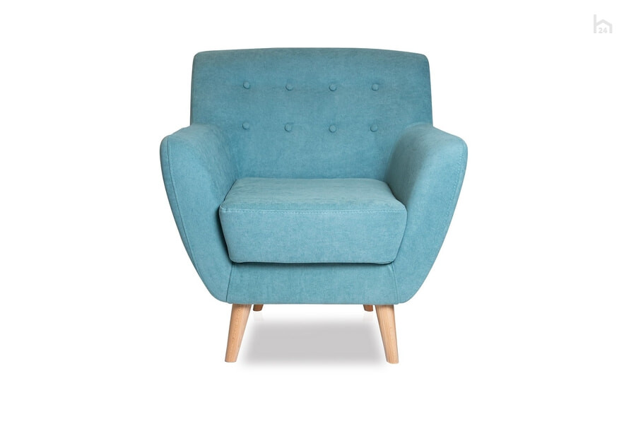  Мягкое кресло Aspen M28-1S Микровелюр Candy Aquamarine (голубой) - фото товара 2 из 3