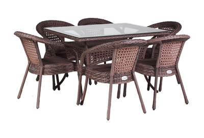Комплект садовой мебели с прямоугольным столом Deco 6 Plus KD6-503411500 - фото товара 1 из 3