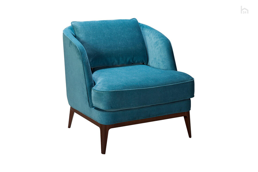  Кресло мягкое Окланд Микровельвет Velvet Lux 85/Коричневый - фото товара 1 из 3