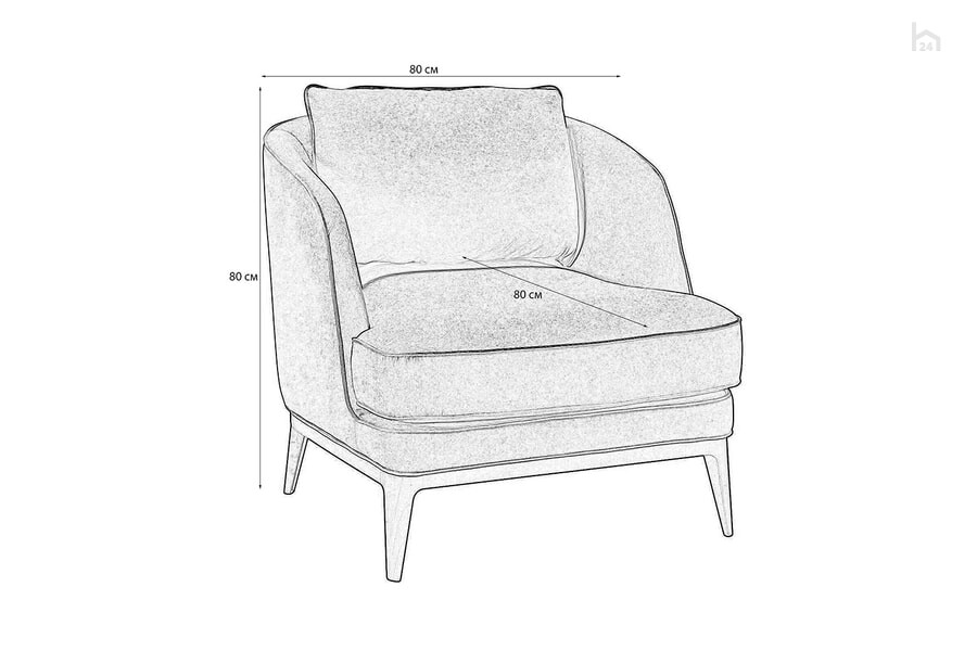 Кресло мягкое Окланд - фото товара 6 из 7