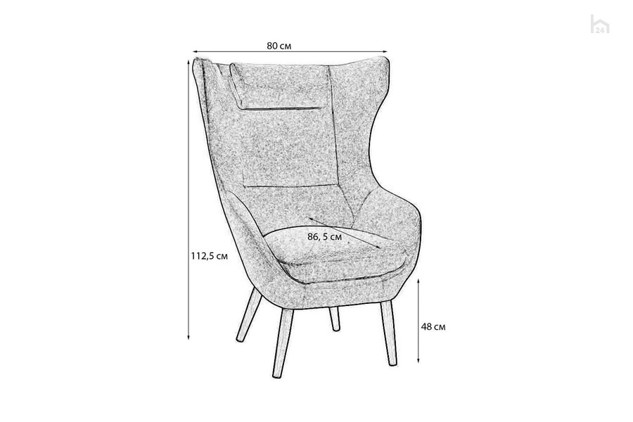 Кресло мягкое Сканди-2 - фото товара 9 из 11