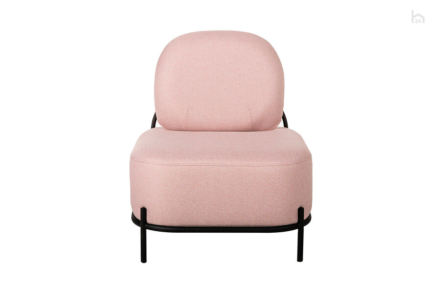  Кресло мягкое Gawaii Рогожка Jazz 11 Flamingo (розовая)/Черный - фото товара 2 из 3