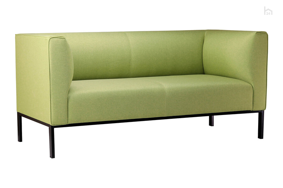  Прямой диван двухместный Эриче Комфорт Рогожка Kiton 08 (зеленая) - фото товара 1 из 3