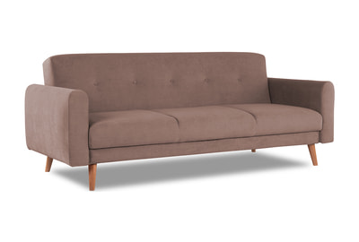 Прямой диван -кровать трехместный с подушками Paen - фото товара 1 из 8