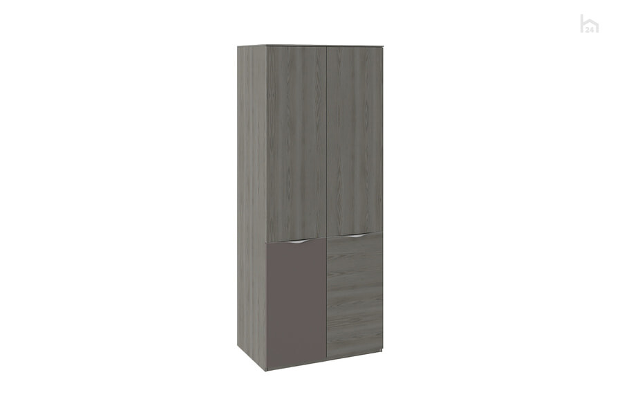  Шкаф распашной для одежды с 1 дверью и 1 с ЛКП Либерти Хадсон/Серый - фото товара 1 из 3