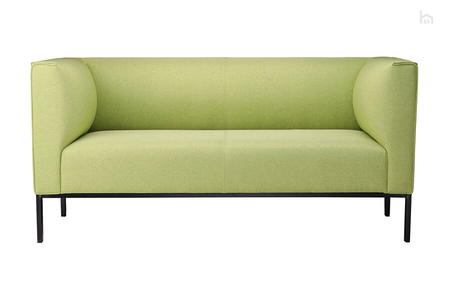  Прямой диван двухместный Эриче Комфорт Рогожка Kiton 08 (зеленая) - фото товара 2 из 3