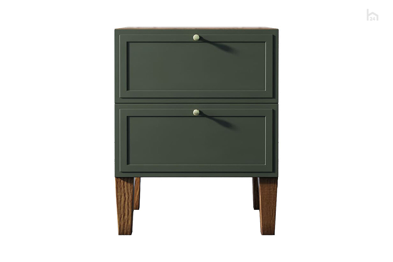 tanuboo Тумба прикроватная Массив дерева, Искусственная кожа