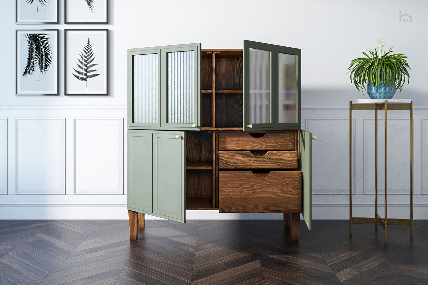 Буфет Andersen Массив ясеня/Зеленый – купить в Москве, за 157 463 ₽ в ...