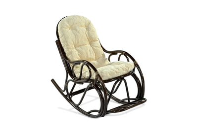 Кресло-качалка с подножкой Classic Rattan - фото товара 1 из 4