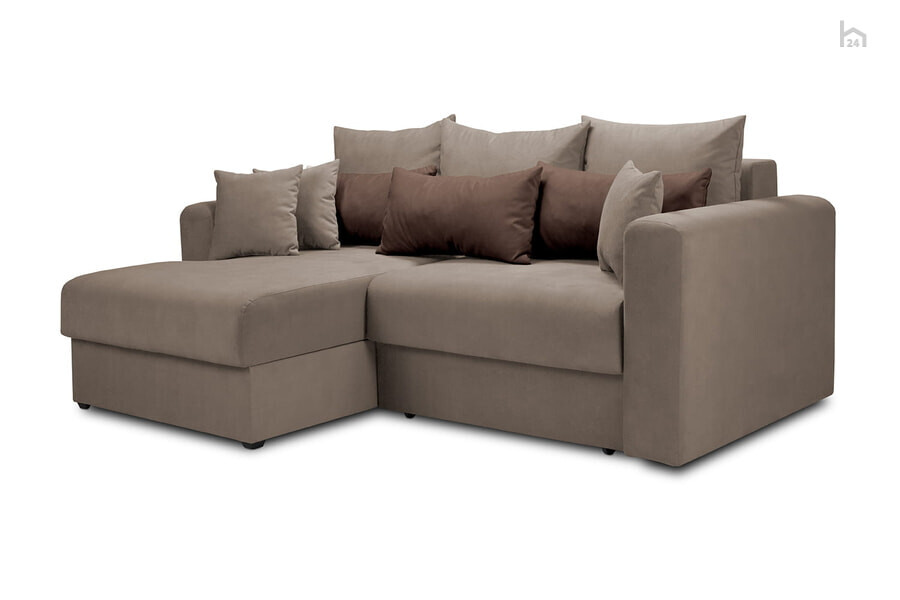 Диван угловой левый Мэдисон Велюр Velutto 23/Велюр Velutto 21 – купить ...