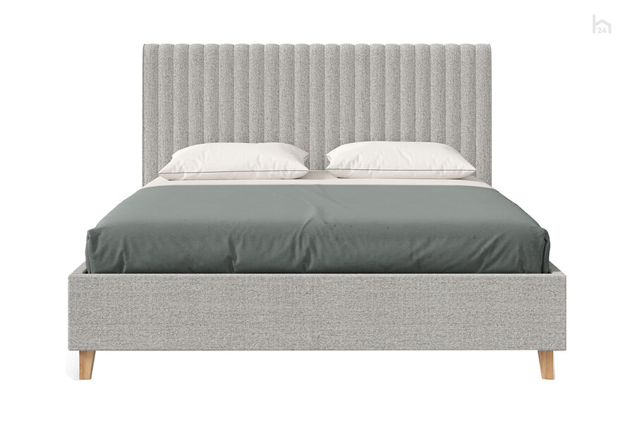  Кровать двуспальная 1600 с подъемным механизмом Бари Ткань Beatto plan 1 (серый) - фото товара 2 из 3