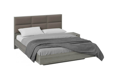 Кровать двуспальная с подъемным механизмом и мягкой спинкой Либерти - фото товара 1 из 6