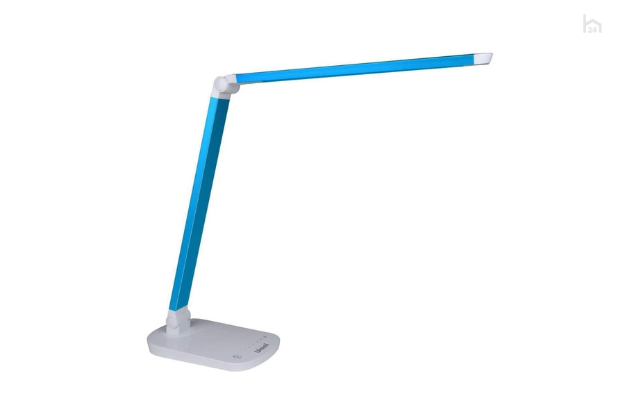  Настольная лампа Uniel TLD-521 Blue/LED/800Lm/5000K/Dimmer 10084 Голубой/Белый - фото товара 1 из 2