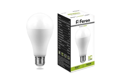 Лампа светодиодная Feron E27 30W 4000K матовая LB-130 38195 - фото товара 1 из 1