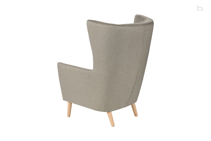  Кресло мягкое Саари Рогожка светло-серый - фото товара 2 из 3