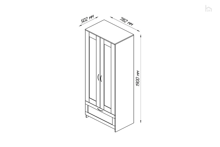 Шкаф распашной Сириус - фото товара 4 из 5