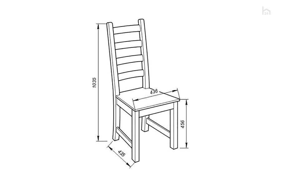Стул обеденный размеры стандарт
