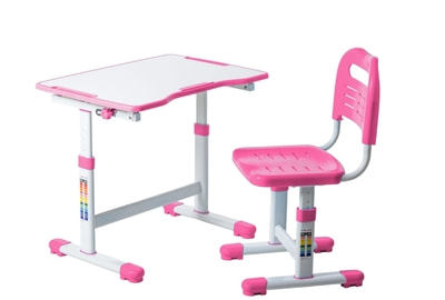Комплект парта и стул трансформеры FunDesk Sole II pink - фото товара 1 из 5