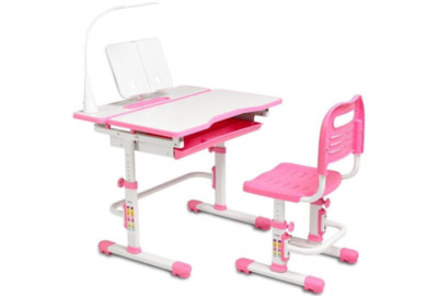 Комплект парта и стул трансформеры Cubby Botero pink (с лампой и подставкой) - фото товара 1 из 4