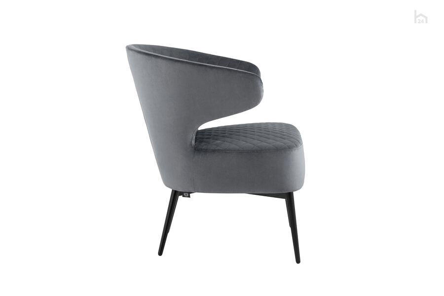  Кресло мягкое Royal Велюр темно-серый - фото товара 3 из 3
