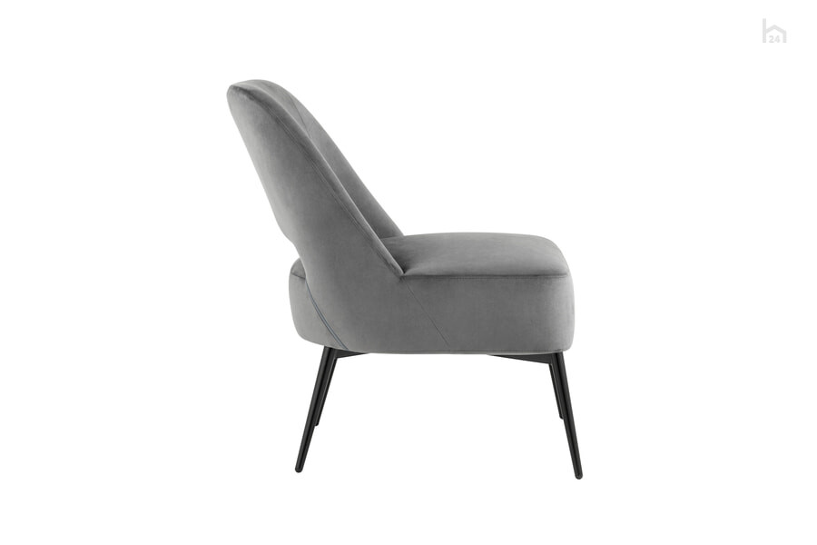  Кресло мягкое Бостон Велюр темно-серый - фото товара 3 из 3