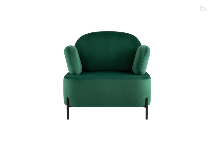  Кресло мягкое с подлокотниками Кэнди Велюр зеленый - фото товара 2 из 3