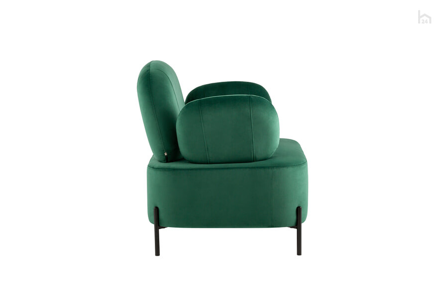  Кресло мягкое с подлокотниками Кэнди Велюр зеленый - фото товара 3 из 3