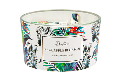 Свеча ароматическая в стекле Fig & Apple Blossom - фото товара 1 из 1
