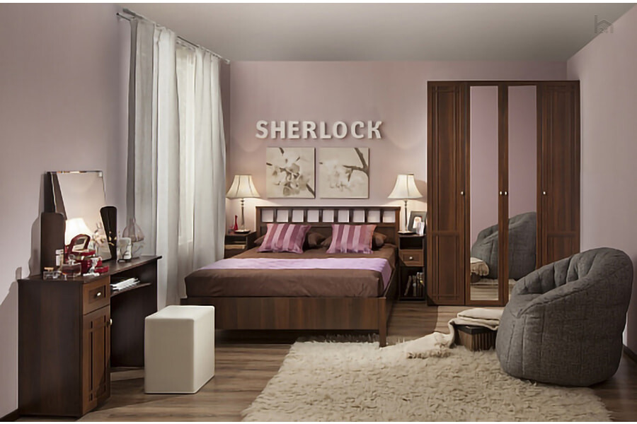 Спальная комната Sherlock 4 Орех шоколадный - фото товара 1 из 2