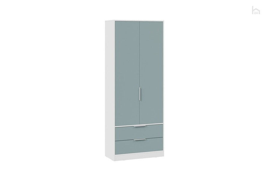  Шкаф распашной для одежды Марли Белый/Серо-голубой - фото товара 1 из 3
